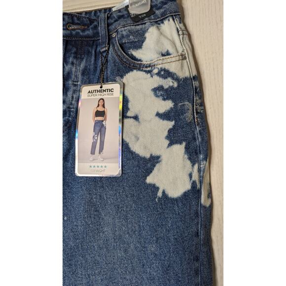 Simple society high rise button fly medium wash denim jeans sz 7/28 - Picture 11 of 11